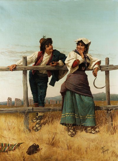 The Amorous Encounter by Filippo Indoni